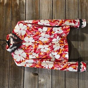 Pretty Western Show Shirt Women's Size Medium